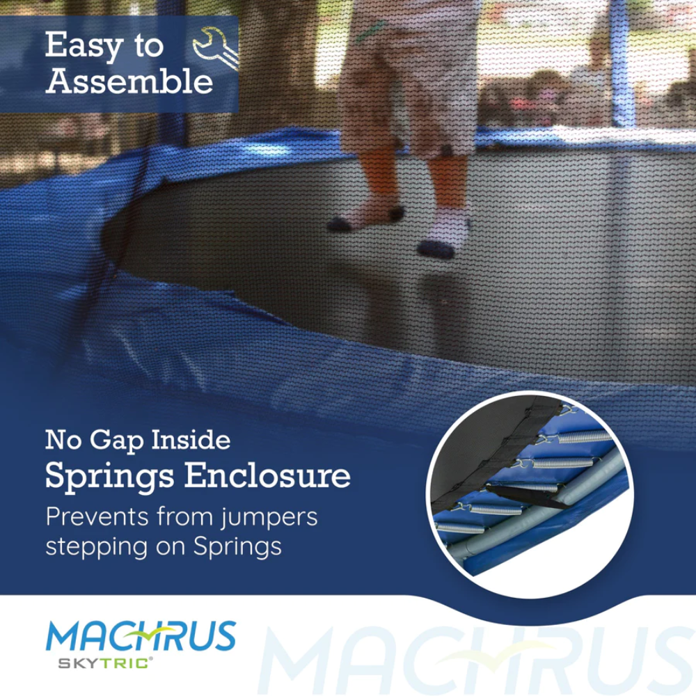 machrus skytric round trampoline under view