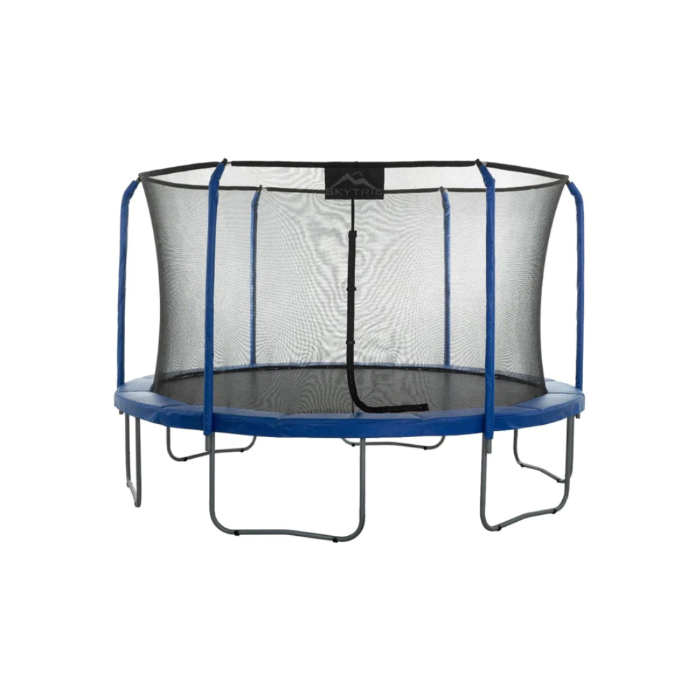 machrus skytric 13 feet round trampoline front view