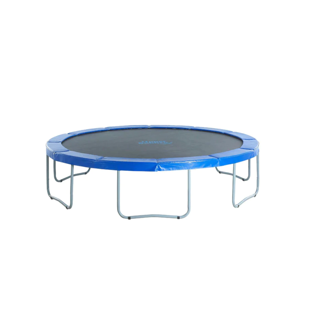 machrus upper bounce round trampoline with safety pad front view