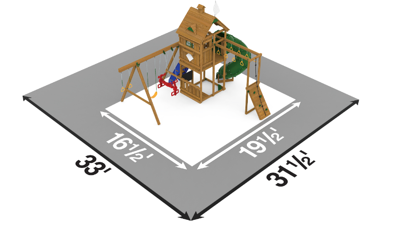 playstar contender gold playset top view dimensions