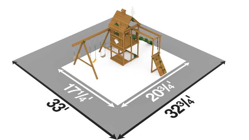 playstar contender silver playset top view dimensions