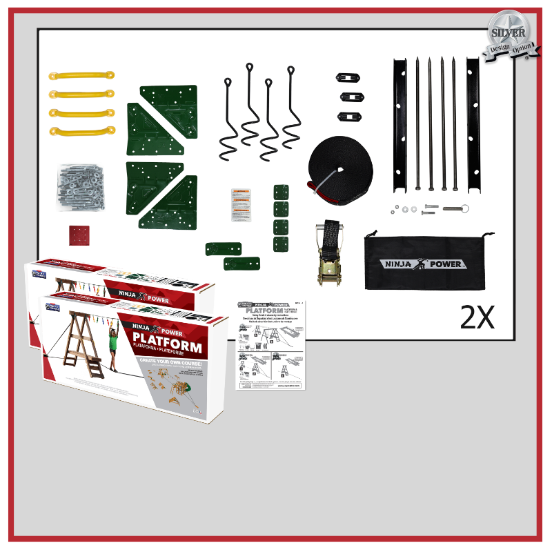 playstar ninja power platform silver playset box contents