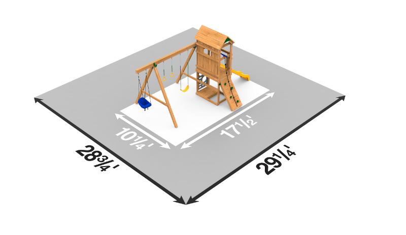 playstar ridgeline bronze playset top view dimensions