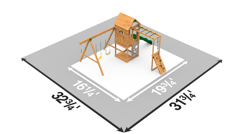 playstar ridgeline silver playset top view dimensions