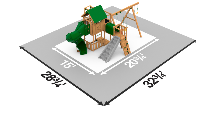 playstar summit gold playset top view dimensions