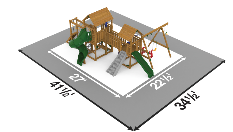 playstar superstar gold playset top view dimensions