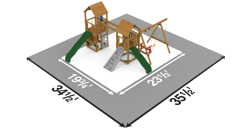 playstar superstar silver playset top view dimensions